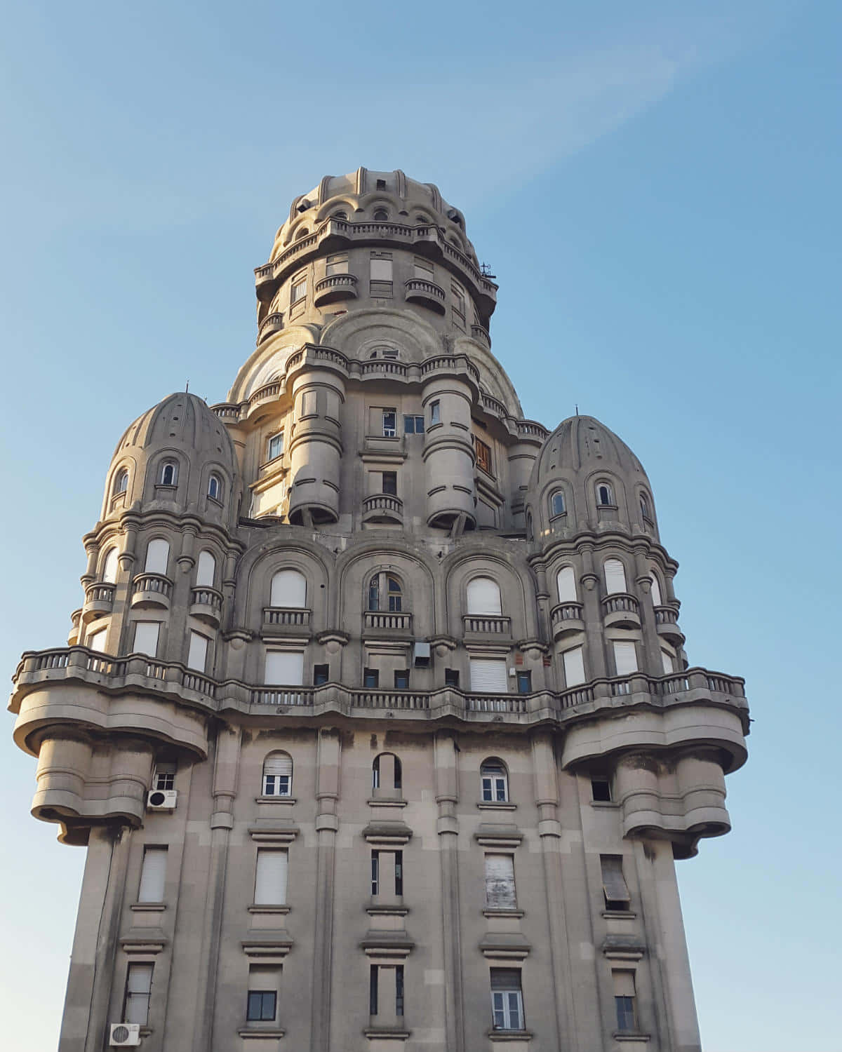 Palacio Salvo, domed turrets, balconies, HD Phone Wallpaper