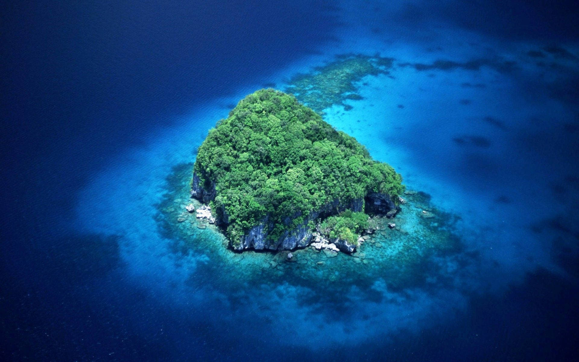 Palau, lagoon, tropical island, Full HD Desktop Wallpaper