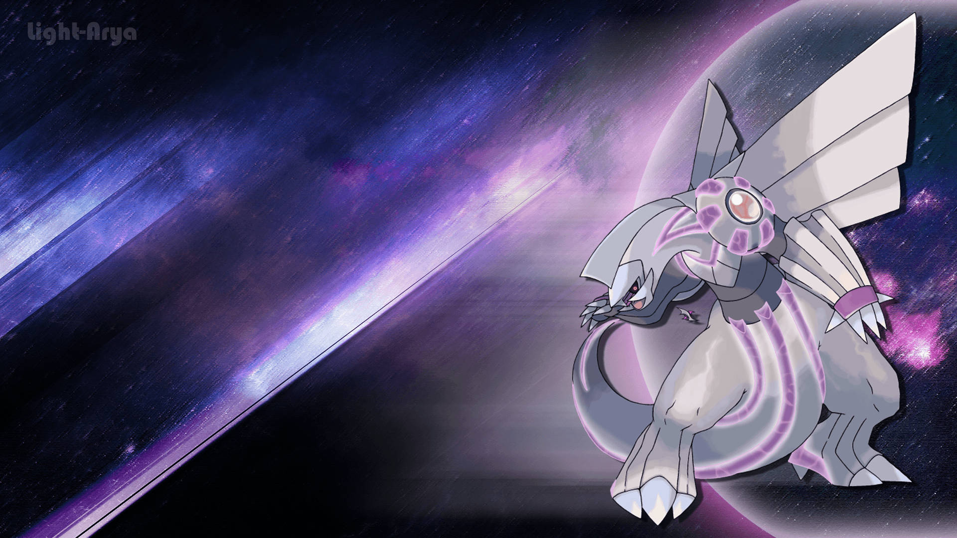 Palkia, silver, purple, Full HD Desktop Wallpaper