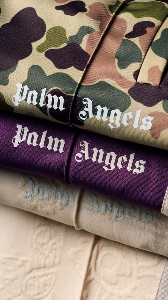 Palm Angels, camo t-shirts, camouflage purple, SD Phone Wallpaper