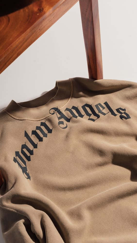 Palm Angels, beige, sweatshirt, SD Phone Wallpaper