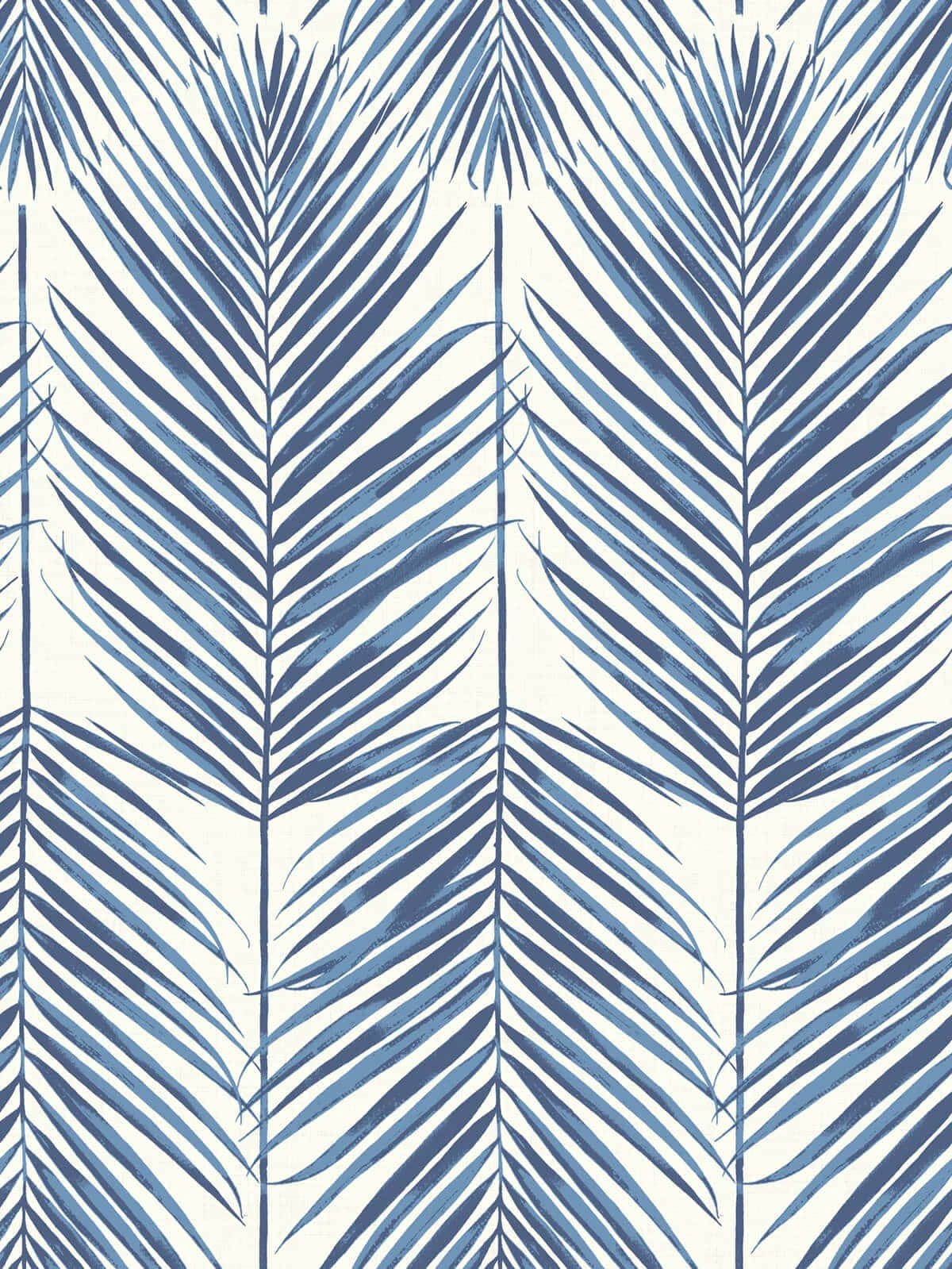 blue palm fronds, watercolor texture, cream background, HD Phone Wallpaper