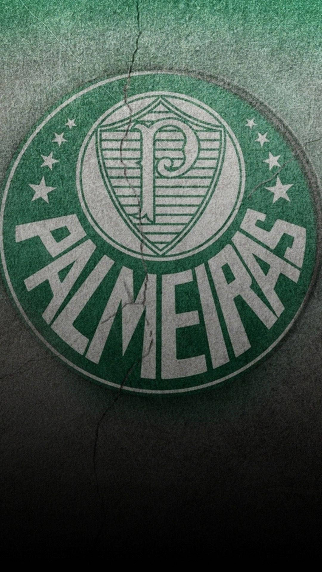 Palmeiras, green and white, football club crest, Full HD Phone Wallpaper