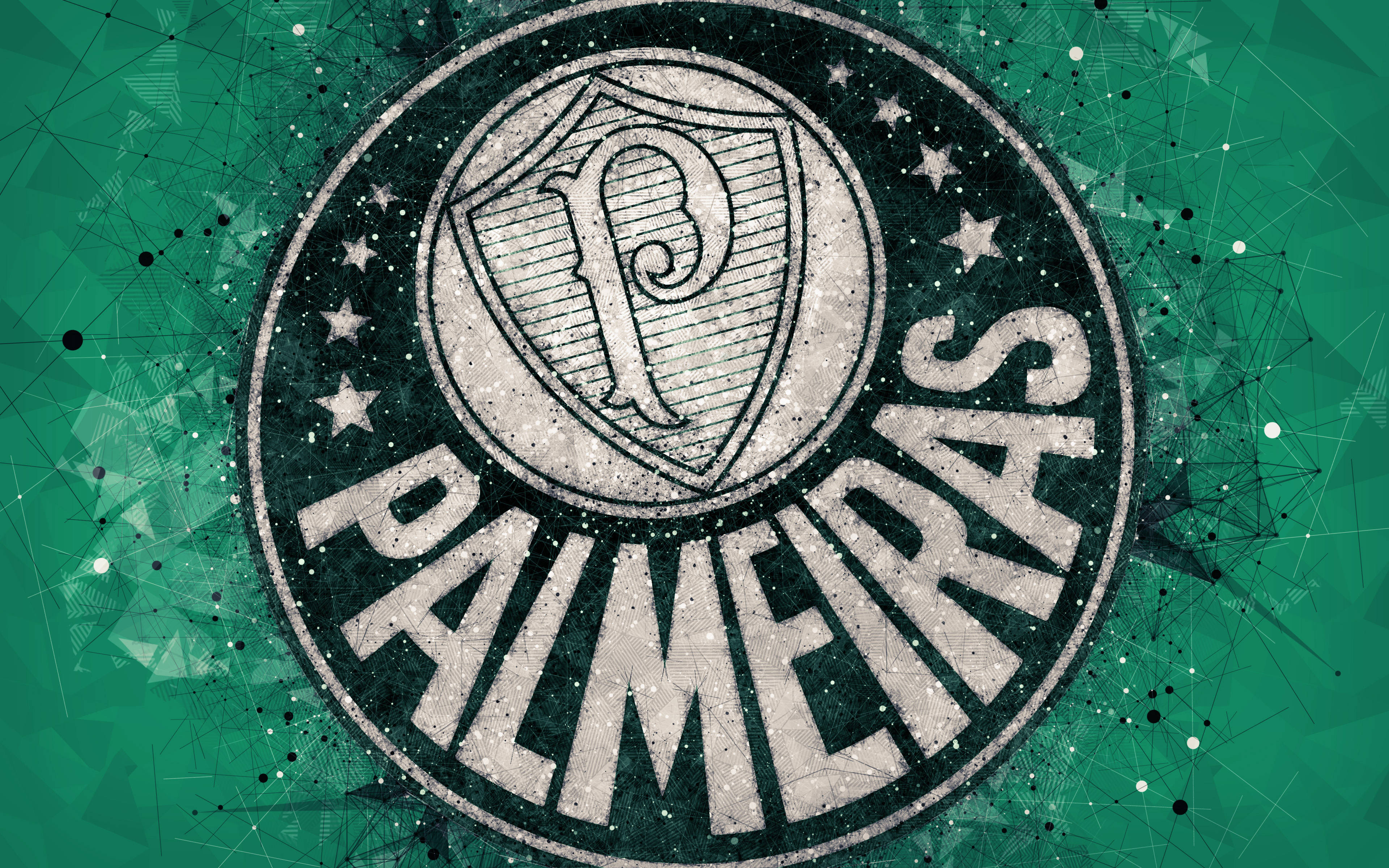 Palmeiras, P, shield, 4K Desktop Wallpaper