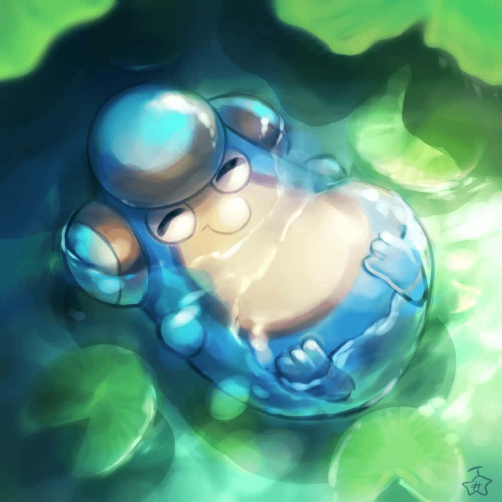 Palpitoad, blue, frog-like, SD Desktop Wallpaper