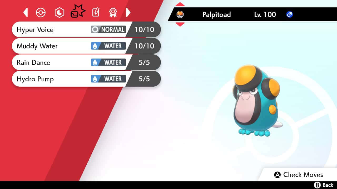 Palpitoad, blue penguin-like Pokémon, water-type moveset, HD Desktop Wallpaper