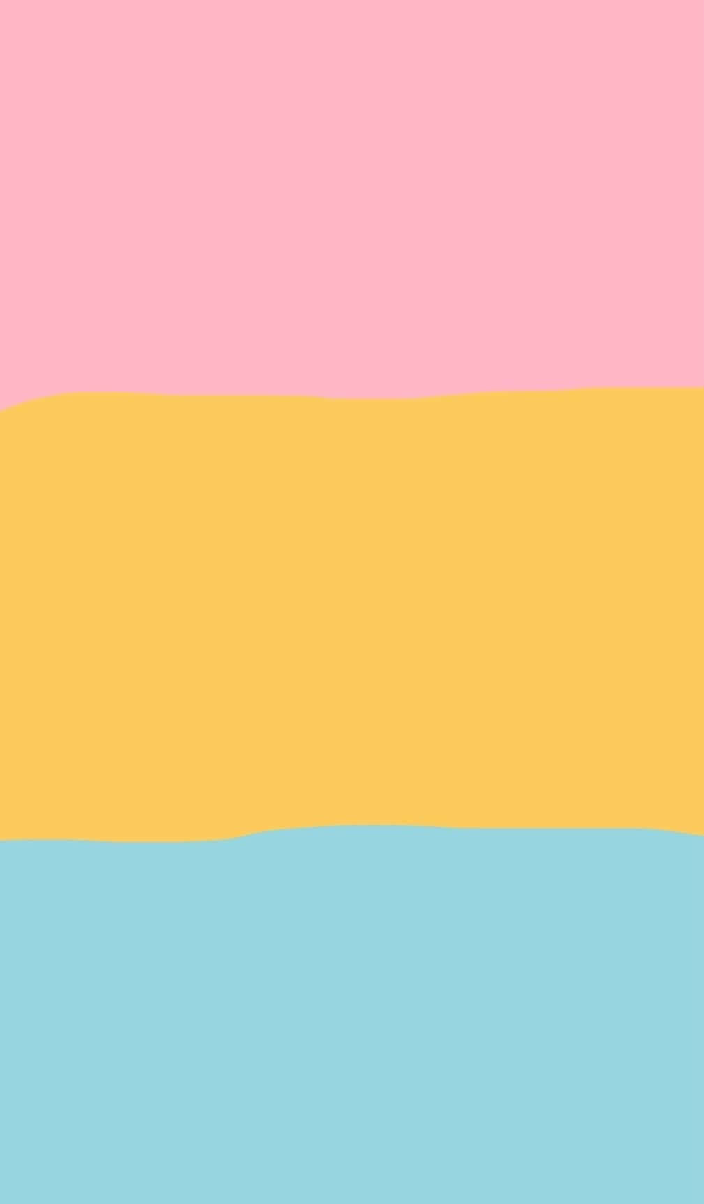 pink, yellow, blue, HD Phone Wallpaper