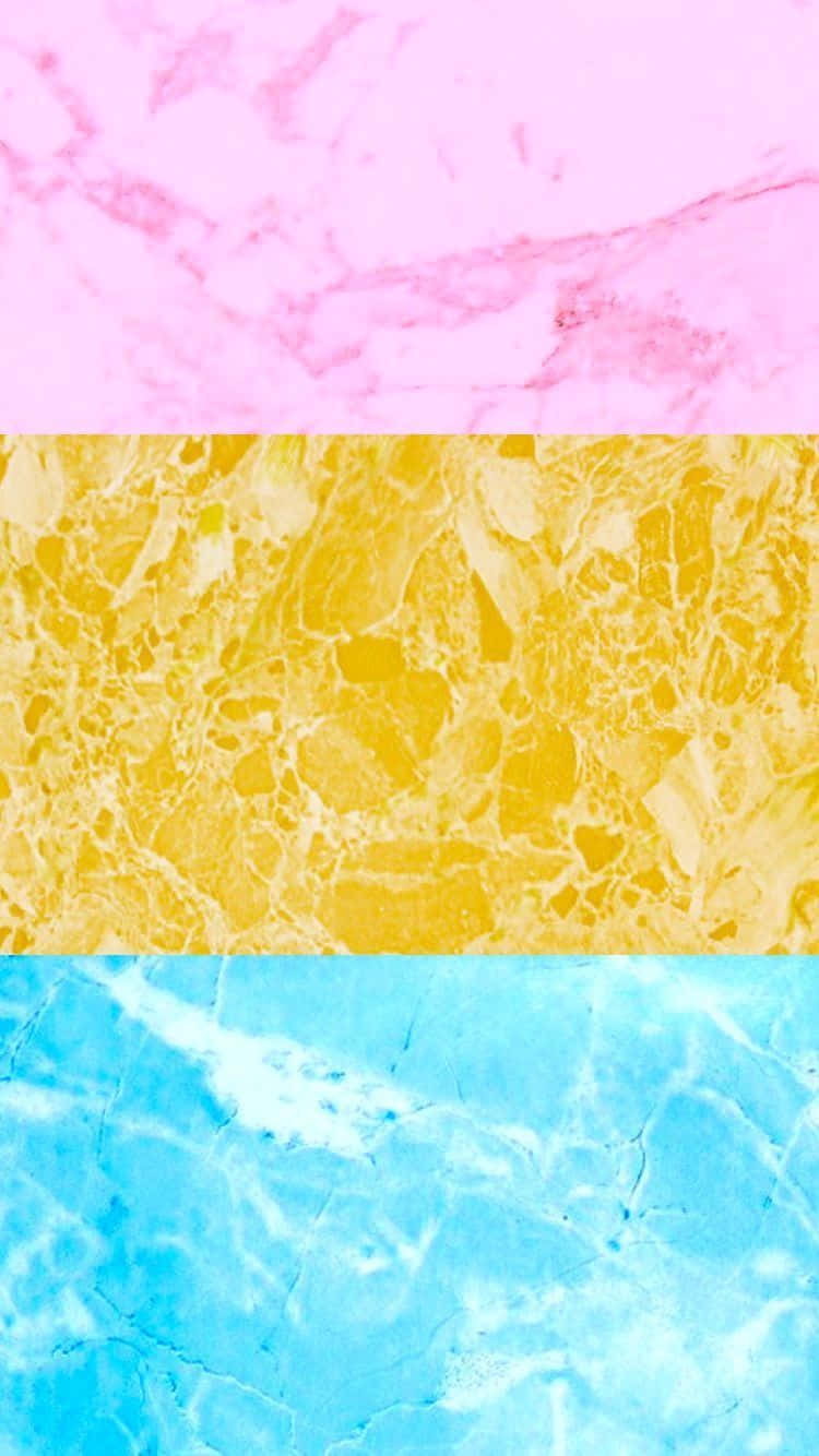 Pan Flag, marble pattern, pink, HD Phone Wallpaper