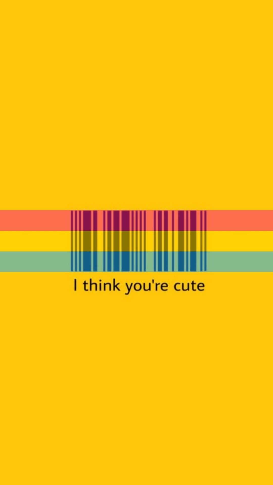 Pan Flag, yellow background, rainbow-striped barcode, HD Phone Wallpaper