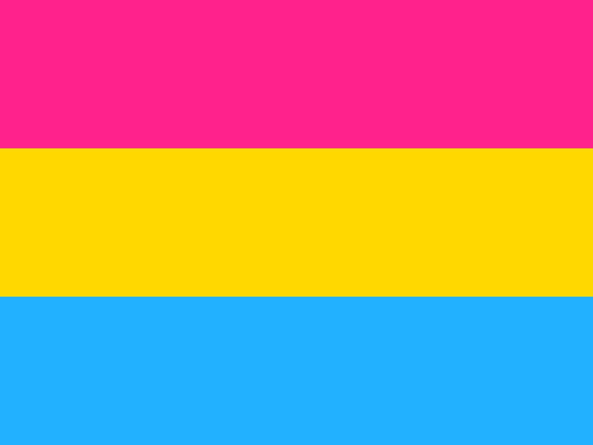 Pan Flag, pink, yellow, Full HD Desktop Wallpaper