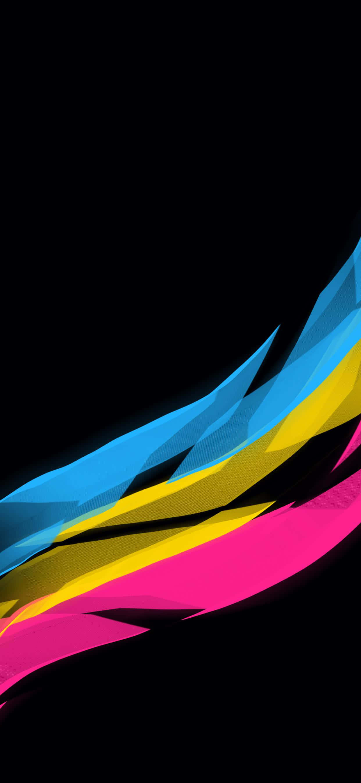 rainbow of colors, blue yellow and pink, geometric color streaks, 2K Phone Wallpaper
