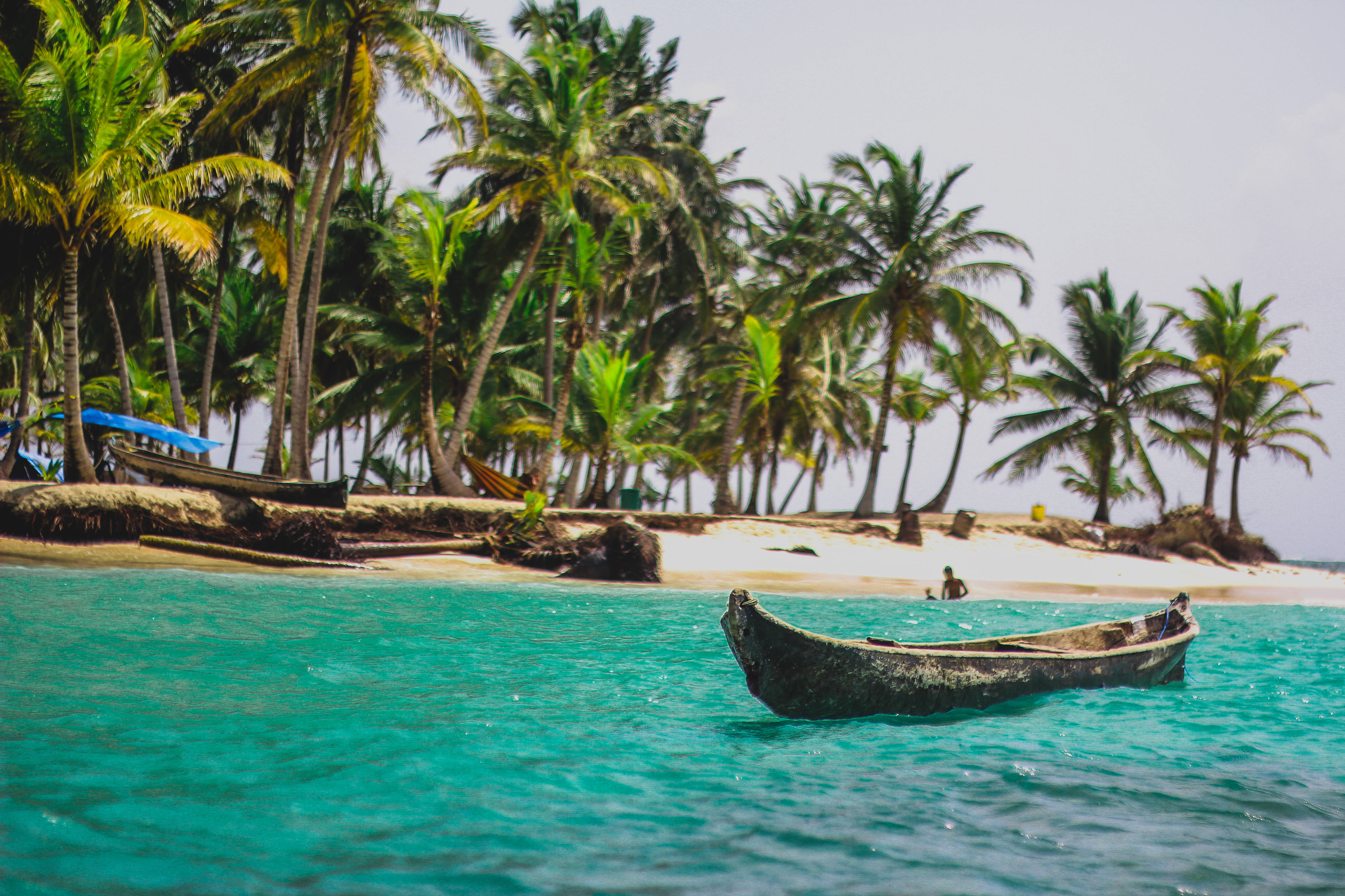Panama, pristine waters, vibrant turquoise water, 5K Desktop Wallpaper