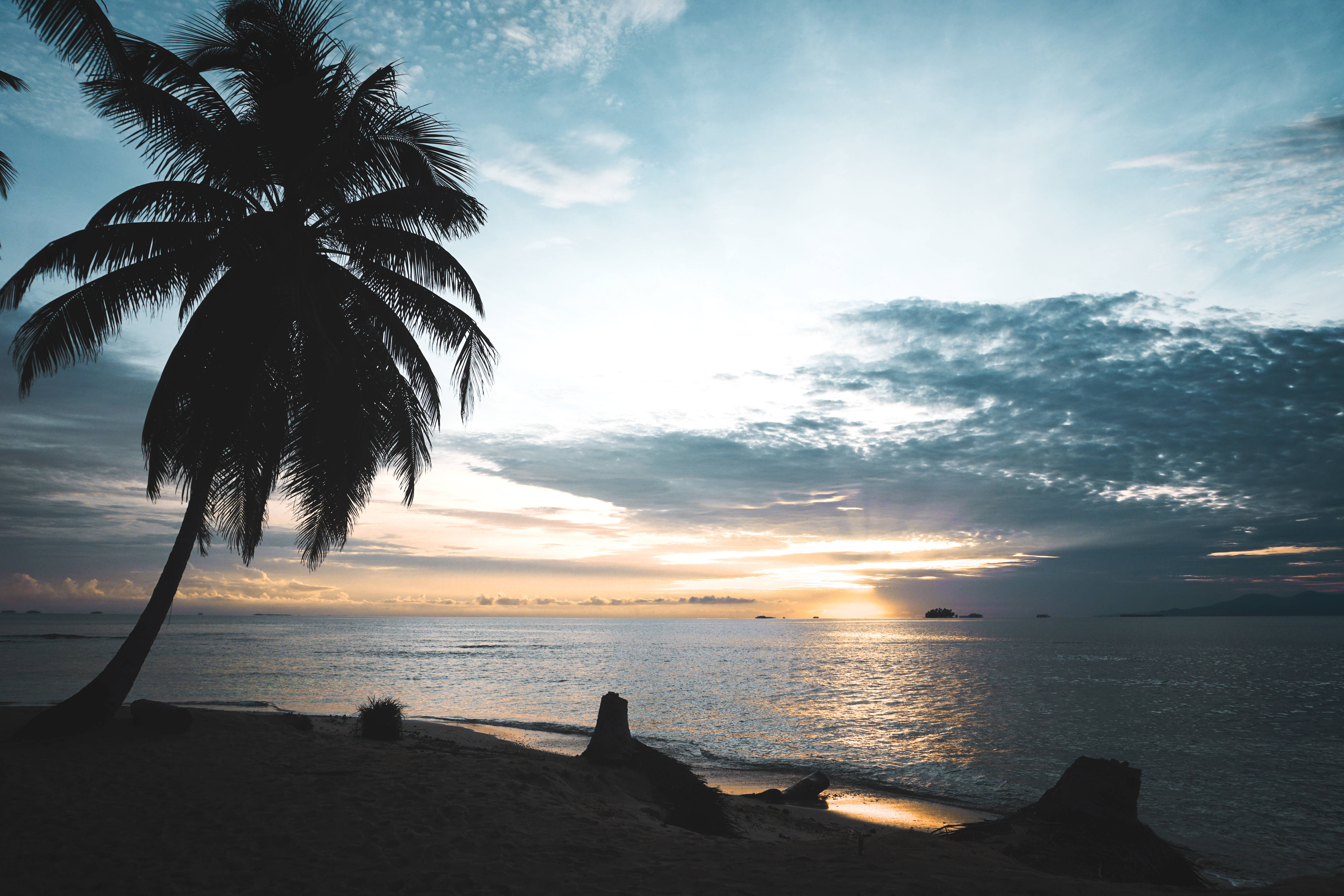 Panama, sunset, beach, 5K Desktop Wallpaper