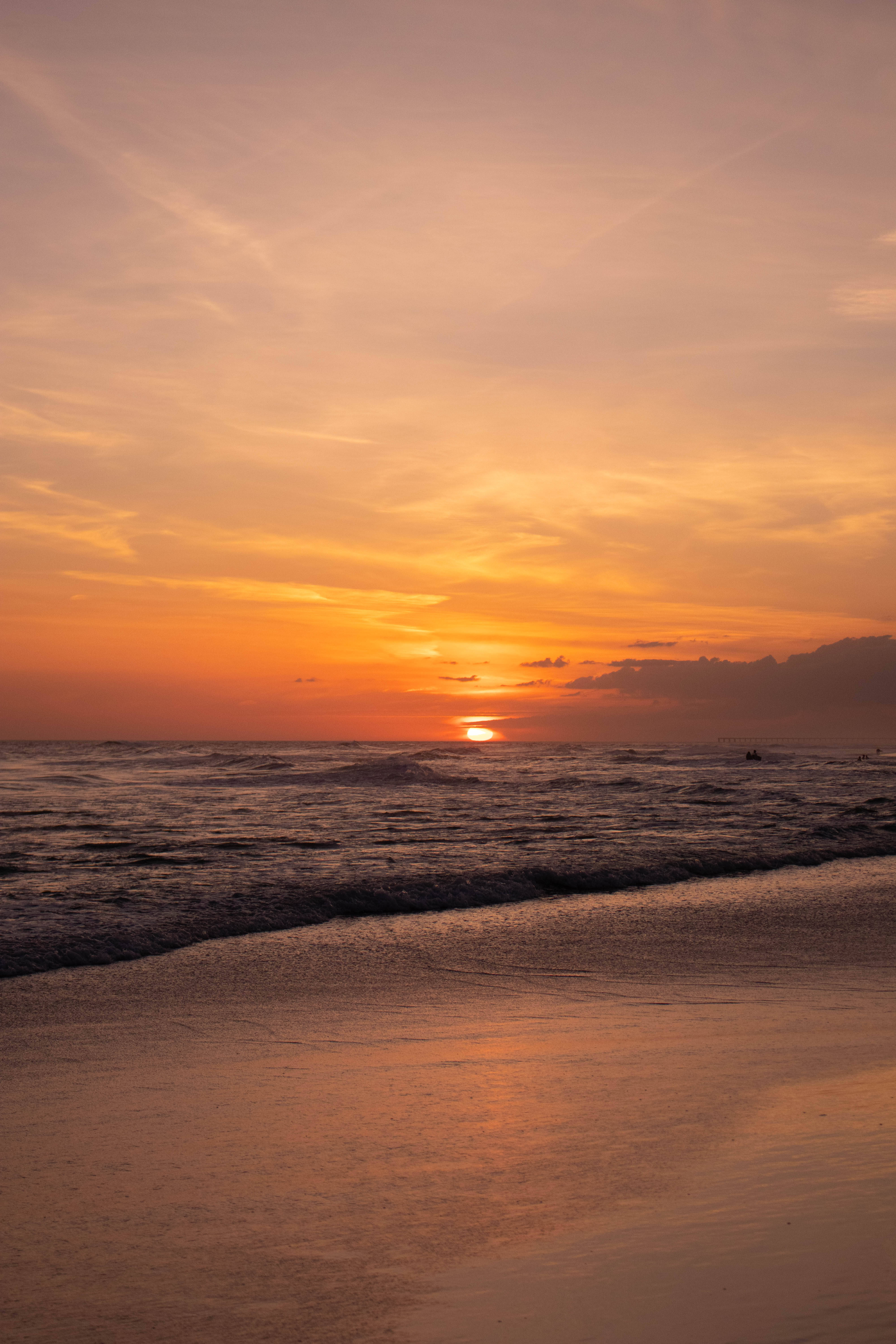 Panama, Sunset, ocean, 5K Phone Wallpaper