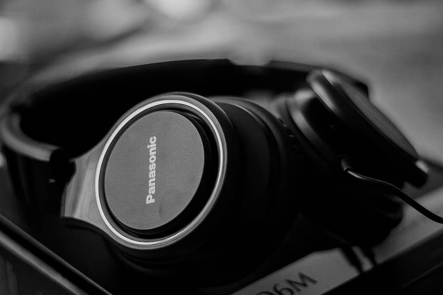 Panasonic, black, headphones, SD Desktop Wallpaper