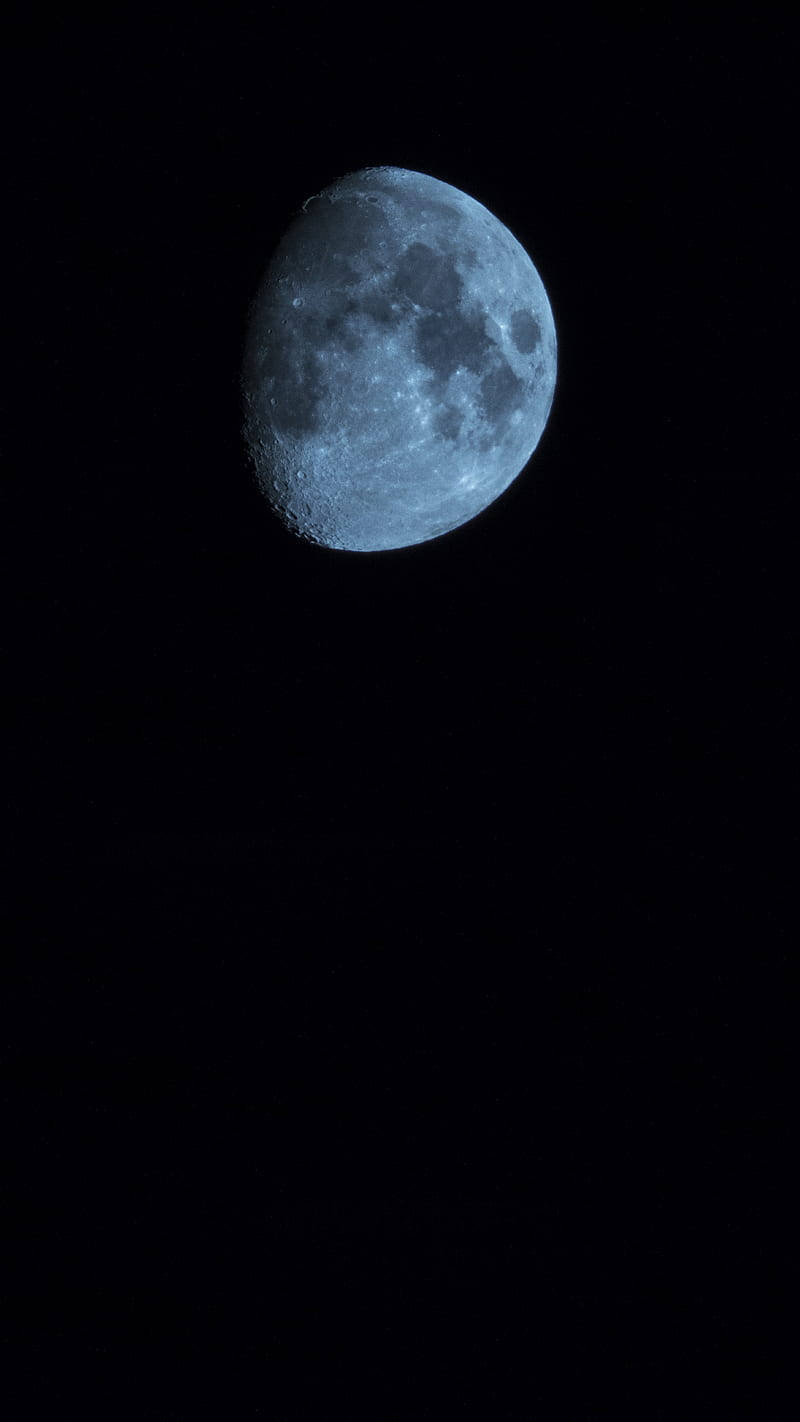 Panasonic, Blue Moon, blue-tinted crescent moon, HD Phone Wallpaper