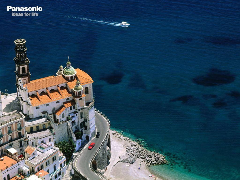 Panasonic, mansion, ocean, SD Desktop Wallpaper