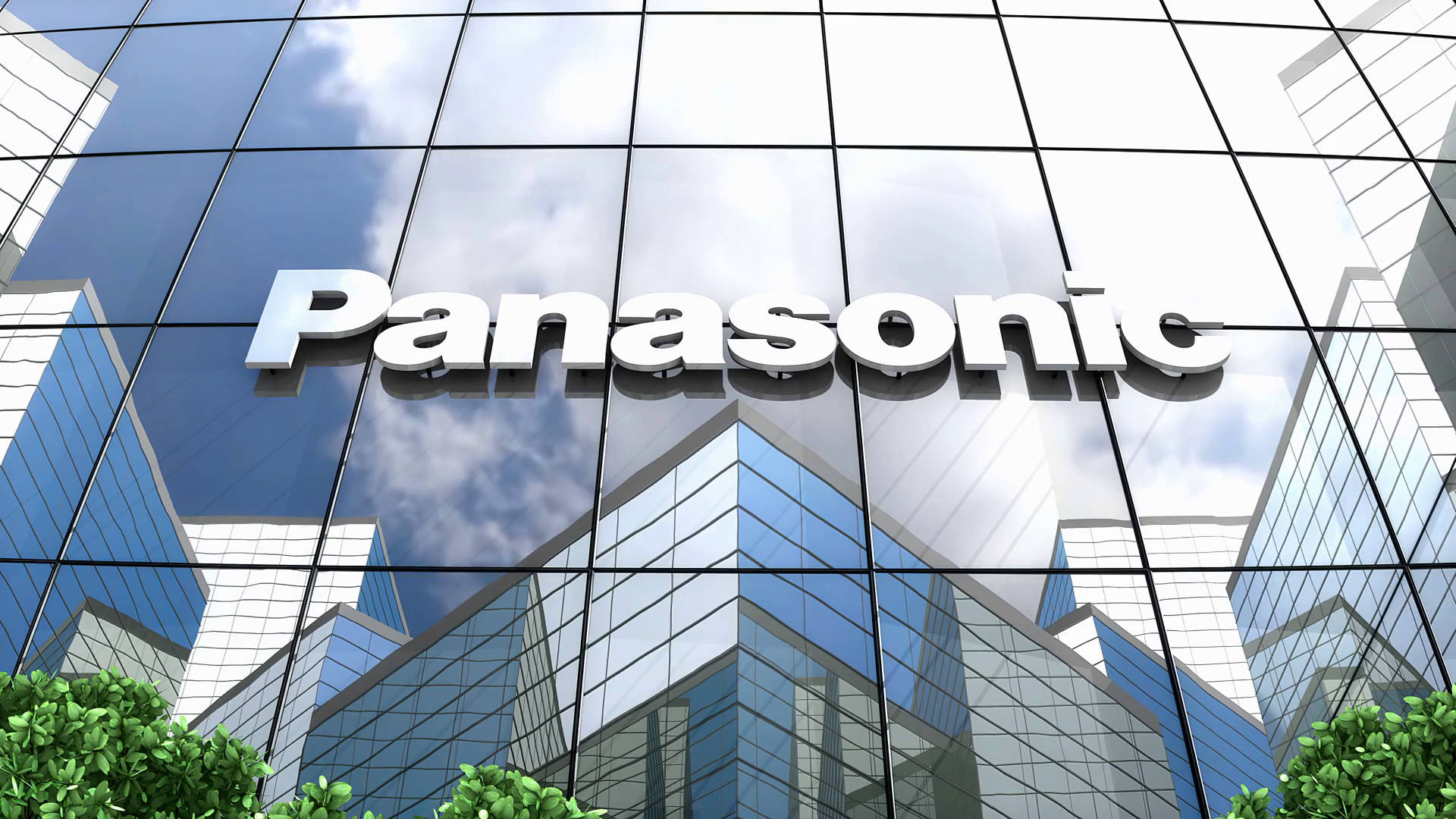 Panasonic, mirror building, glass skyscraper, Full HD Desktop Wallpaper