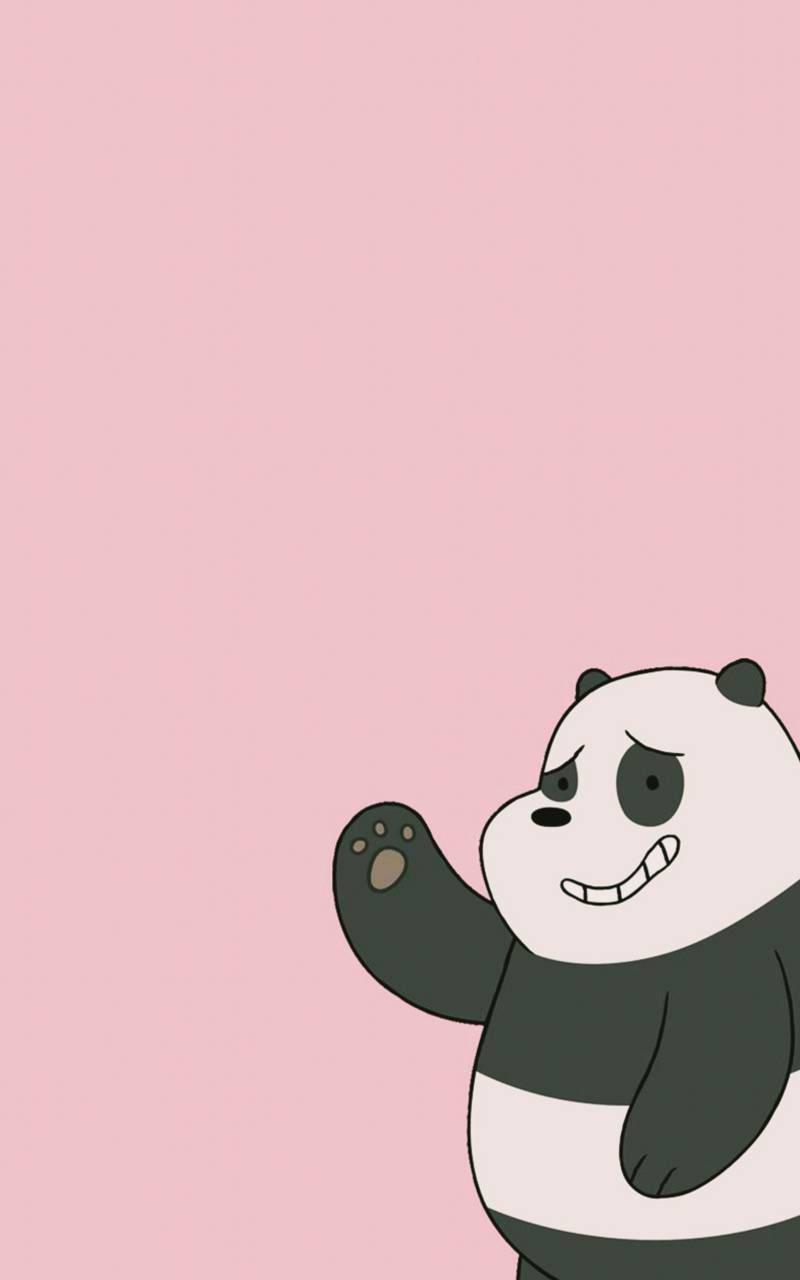 Panda We Bare Bears, awkward panda, mischievous grin, HD Phone Wallpaper