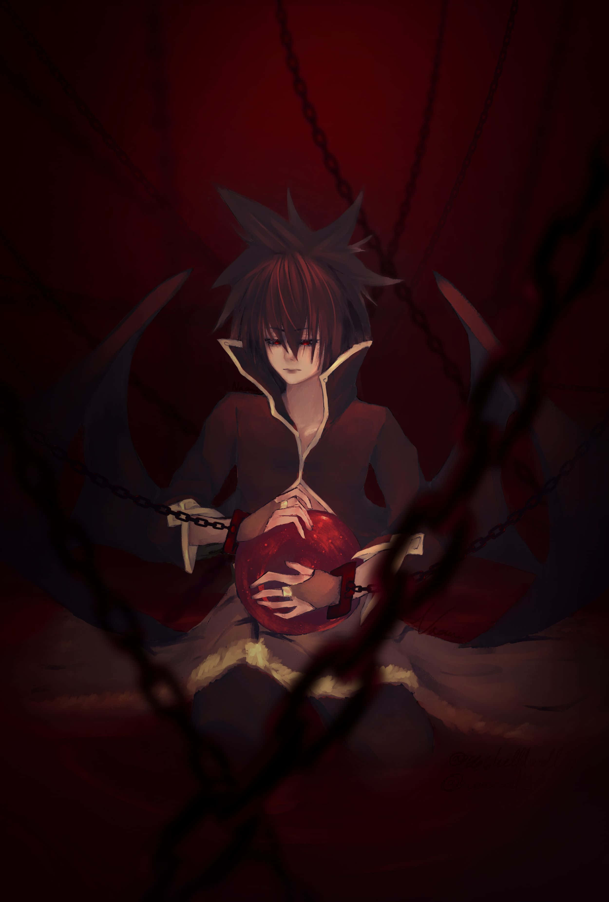 Pandora Hearts, Cheshire Cat, red abyss, 2K Phone Wallpaper