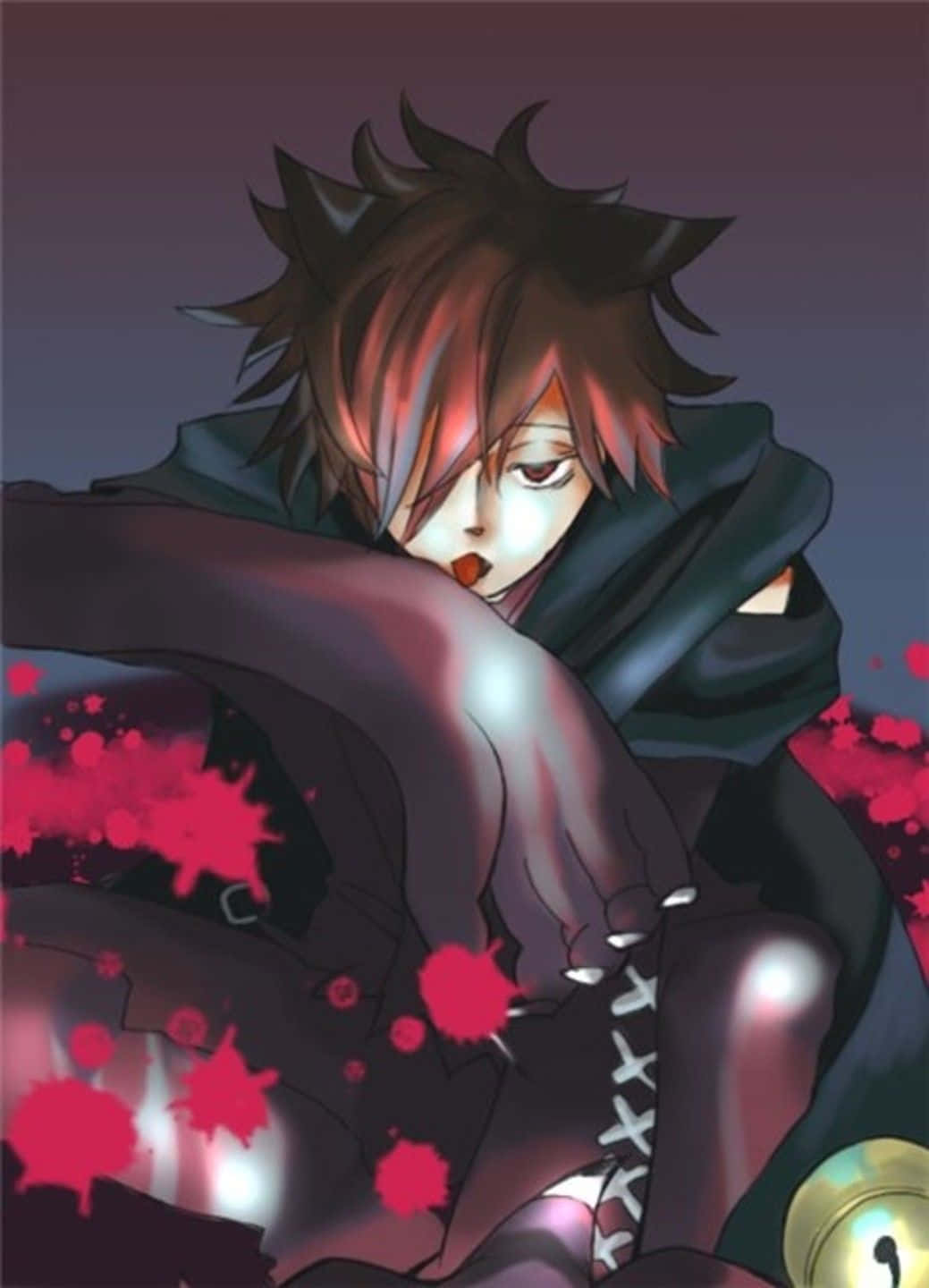 Pandora Hearts, Cheshire Cat, red highlights, HD Phone Wallpaper