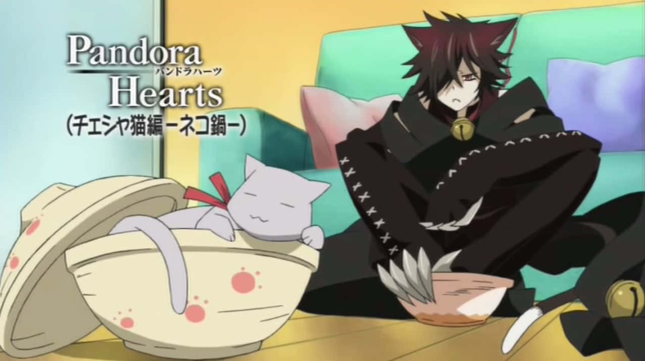 Pandora Hearts, Cheshire Cat, white cat, SD Desktop Wallpaper