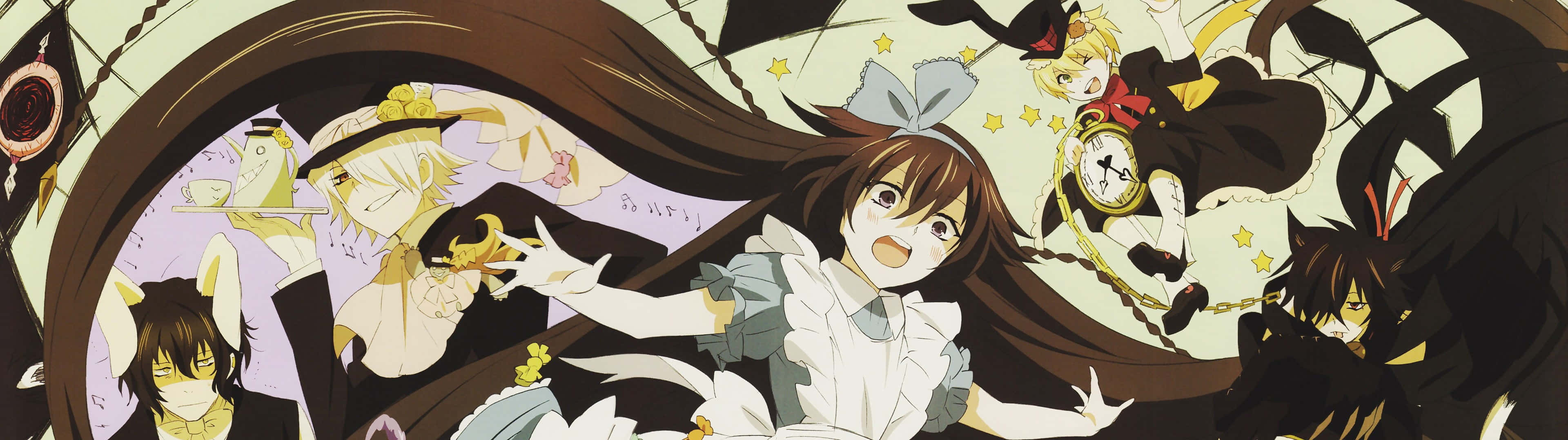 Pandora Hearts, anime, long hair, 4K Desktop Wallpaper