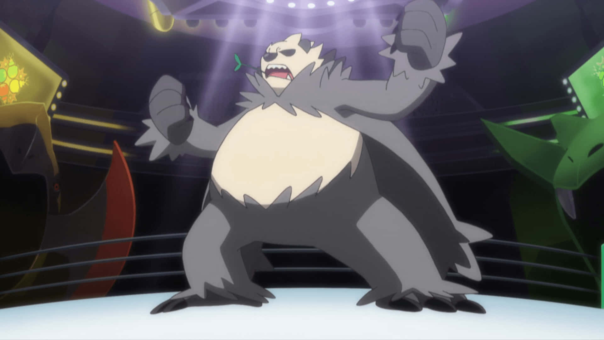 Pangoro, battle ring, wrestling ring, Full HD Desktop Wallpaper