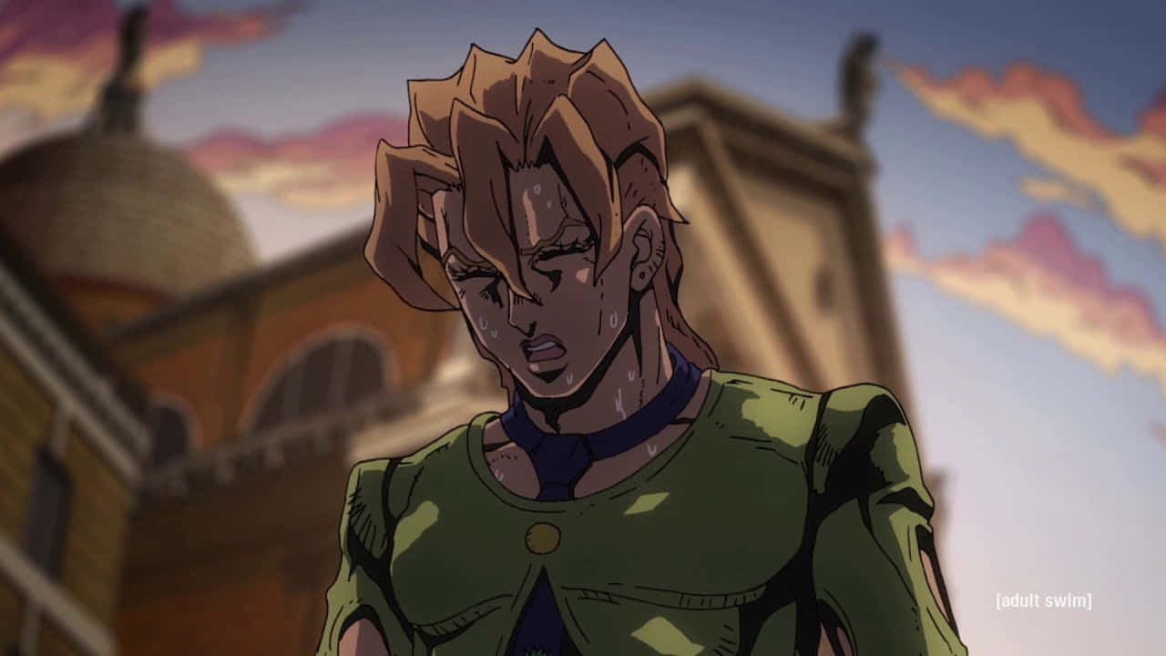Pannacotta Fugo, spiky brown hair, green outfit, HD Desktop Wallpaper