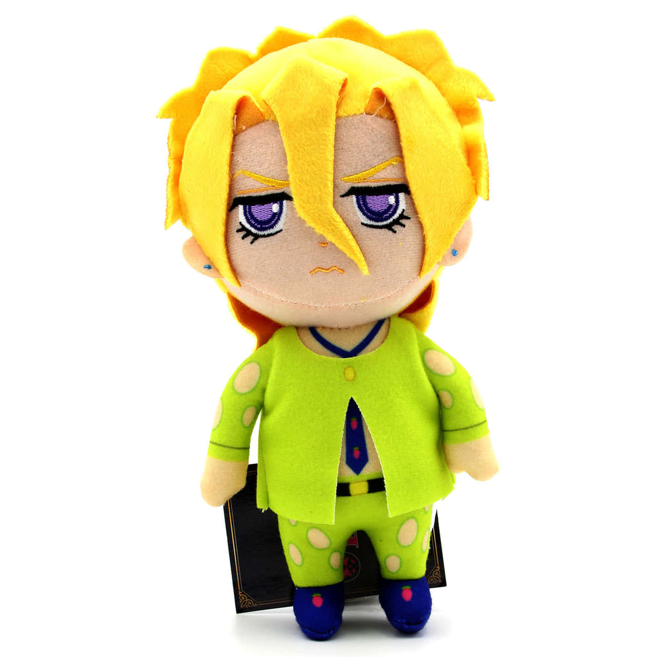 Pannacotta Fugo, spiky yellow hair, purple eyes, HD Desktop Wallpaper