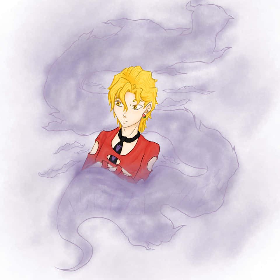 Pannacotta Fugo, golden-haired, red top, SD Desktop Wallpaper