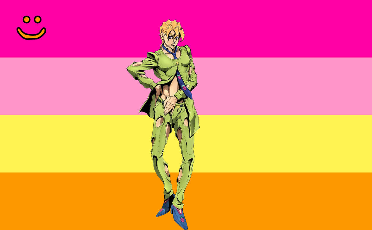 Pannacotta Fugo, blonde hair, green outfit, HD Desktop Wallpaper