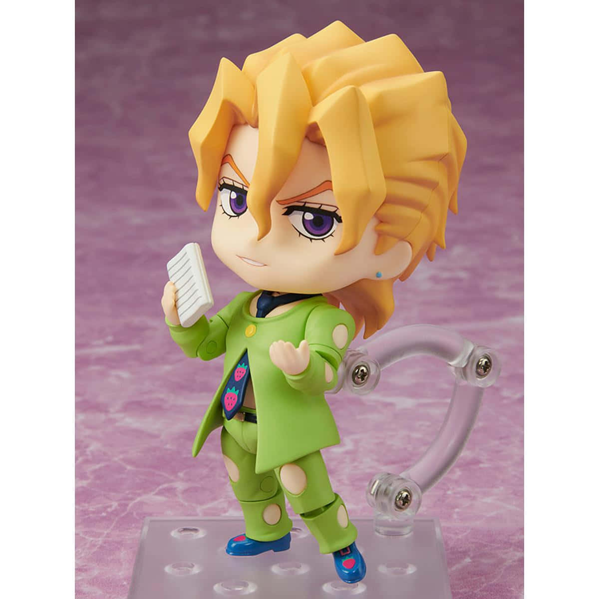 Pannacotta Fugo, chibi anime figure, spiky blonde hair, SD Desktop Wallpaper
