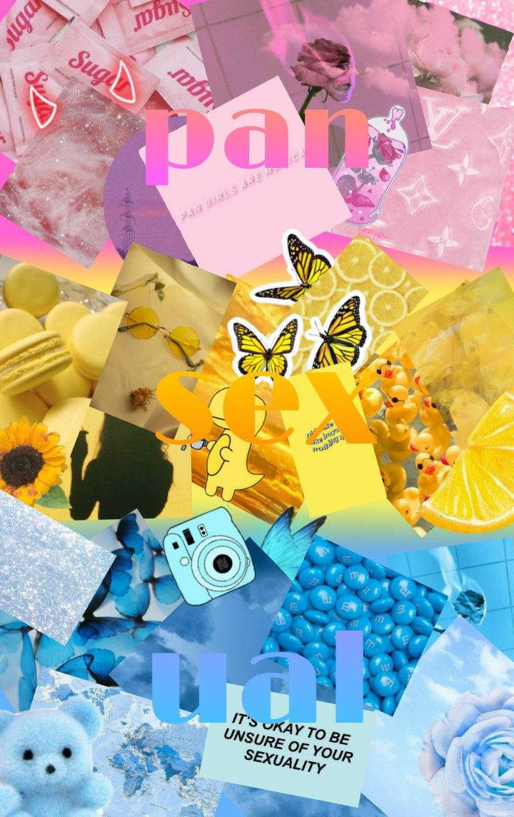 pansexual, pink, yellow, SD Phone Wallpaper
