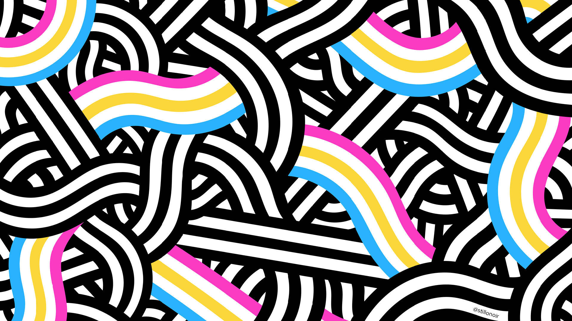 pansexual, pink, yellow, Full HD Desktop Wallpaper