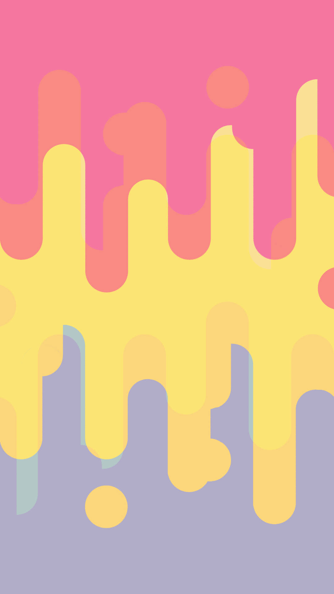 pansexual drip pattern, pink, yellow, Full HD Phone Wallpaper