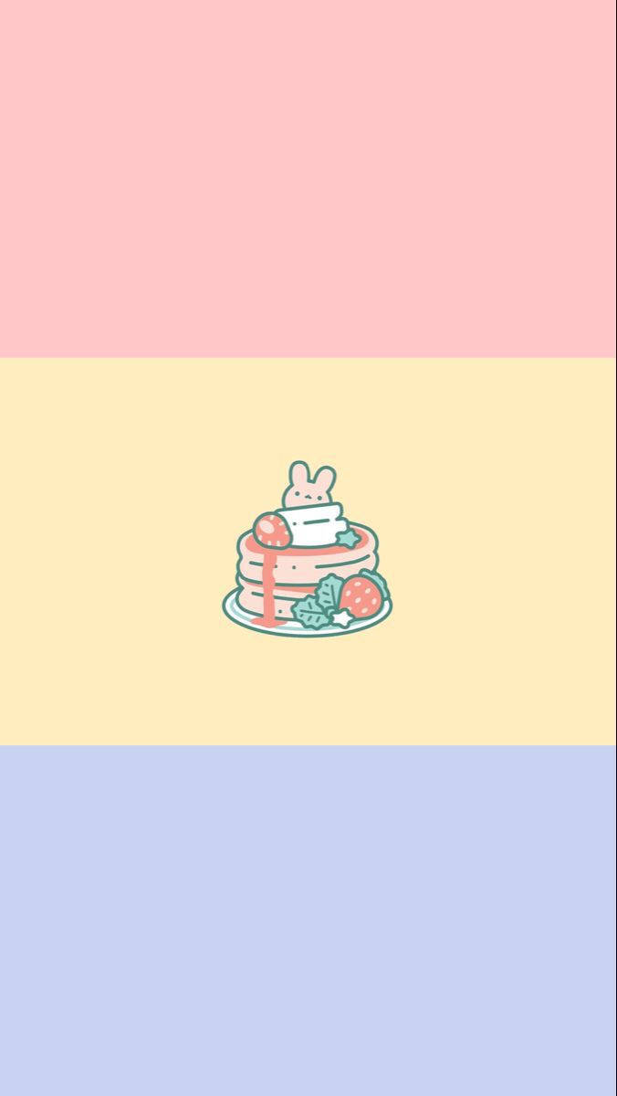 Pansexual Flag, pastel gradient, bunny, SD Phone Wallpaper