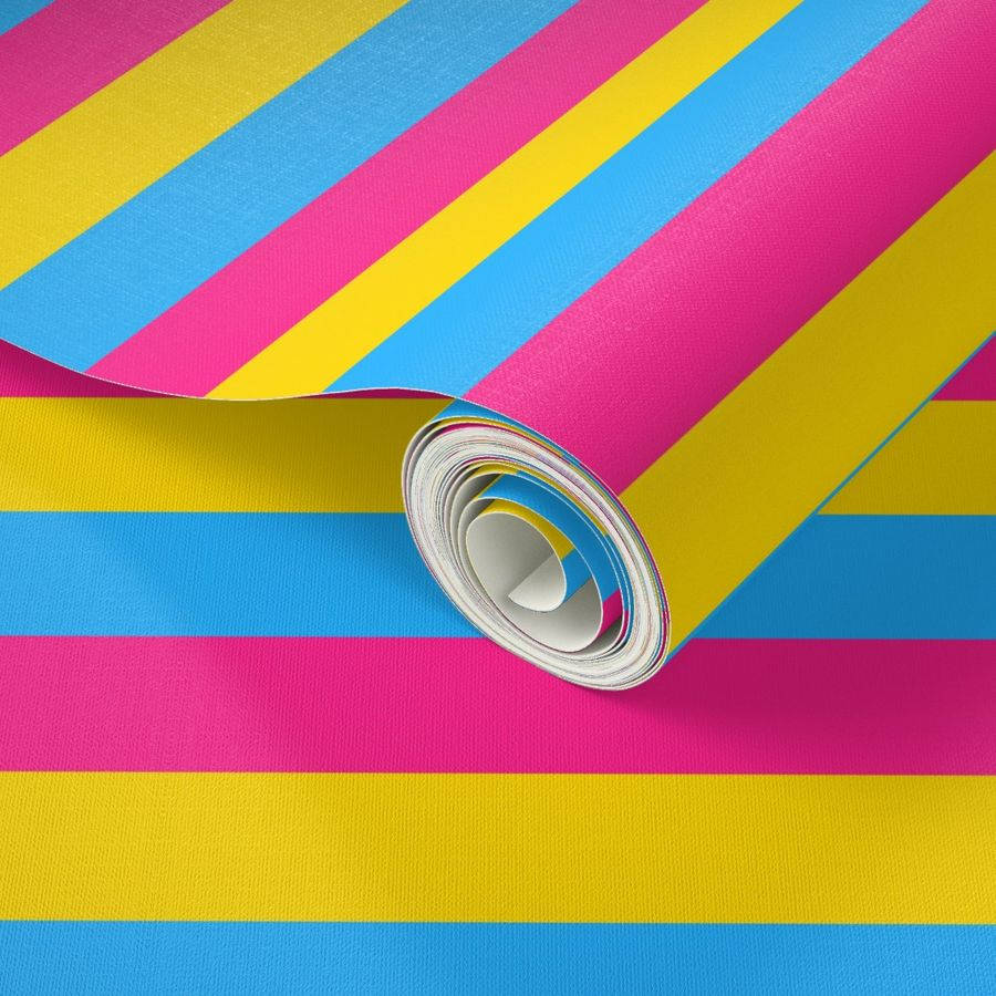 pansexual, pink, yellow, SD Desktop Wallpaper