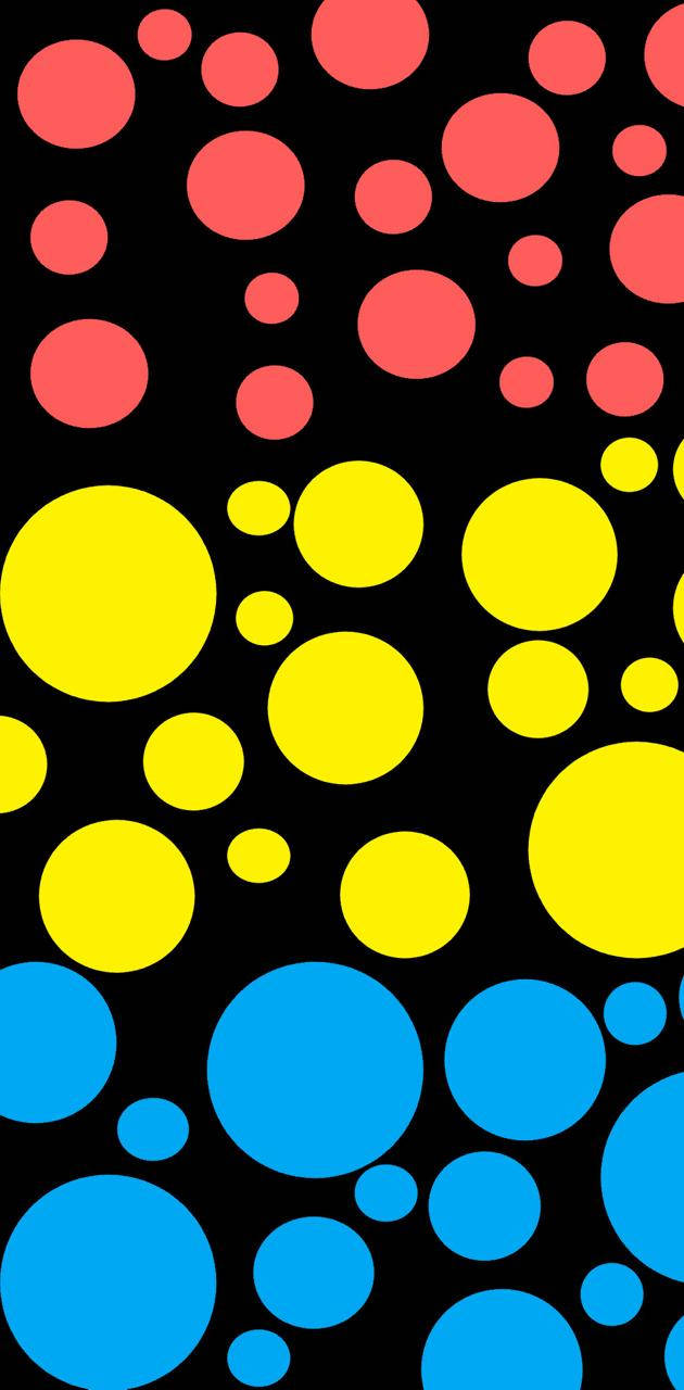 Pansexual Polkadots, red, yellow, HD Phone Wallpaper