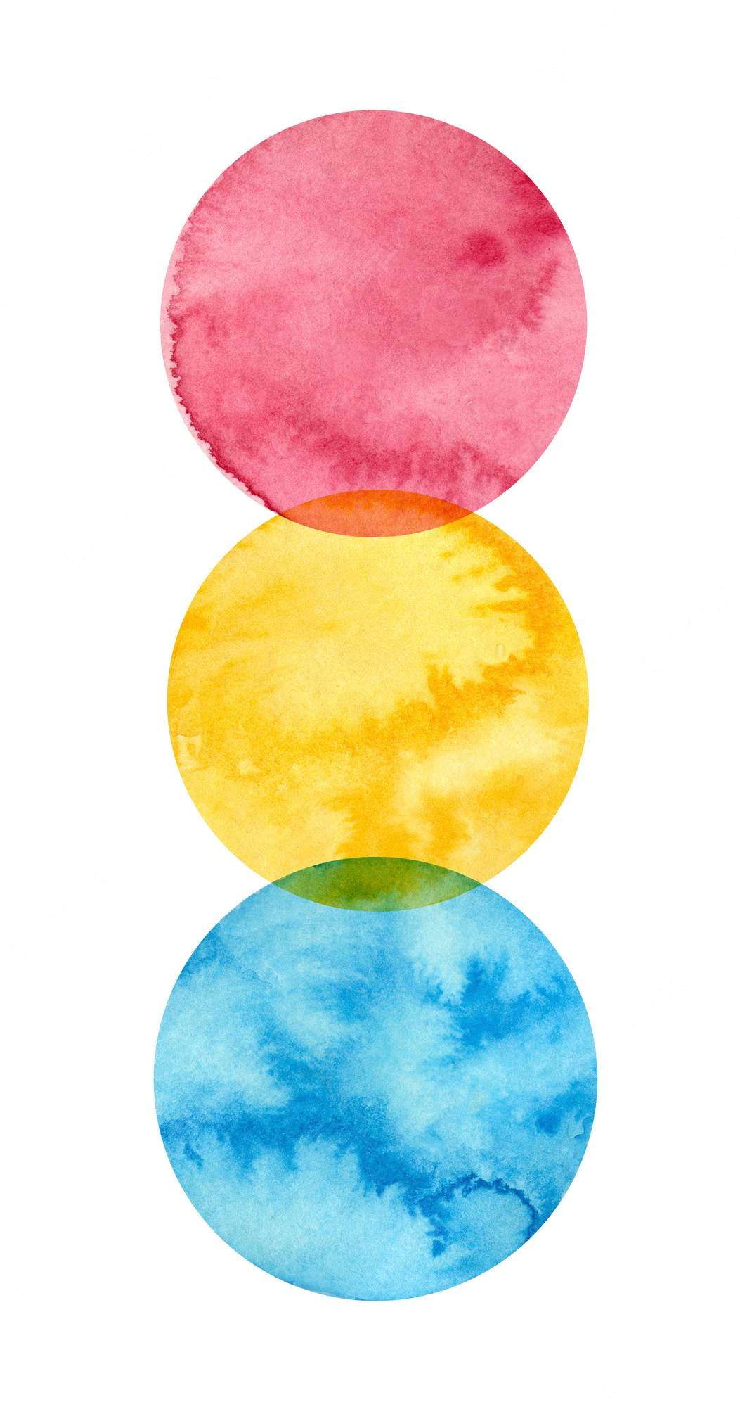 pansexual, watercolor, pink, Full HD Phone Wallpaper
