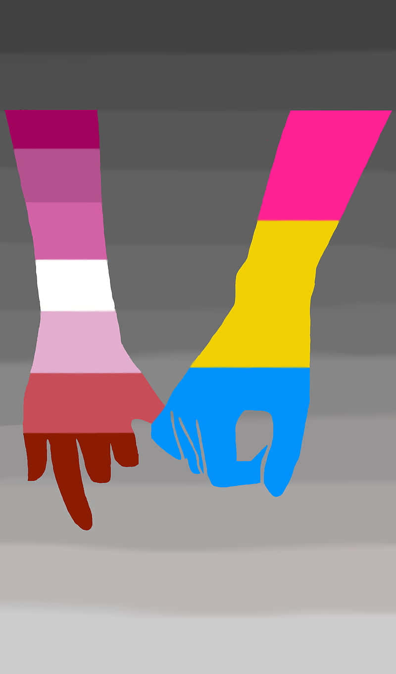 pansexual flag, nonbinary flag, stylized hands, HD Phone Wallpaper