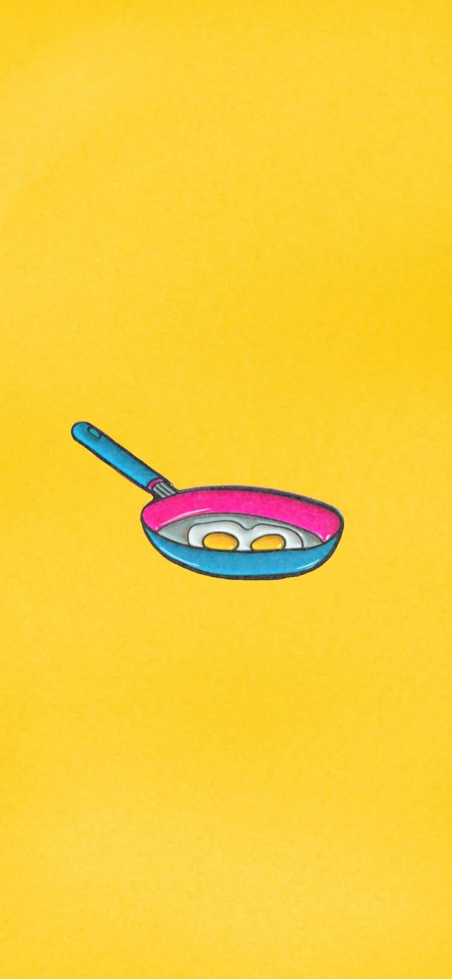 pansexual, frying pan, sunny-side-up eggs, HD Phone Wallpaper