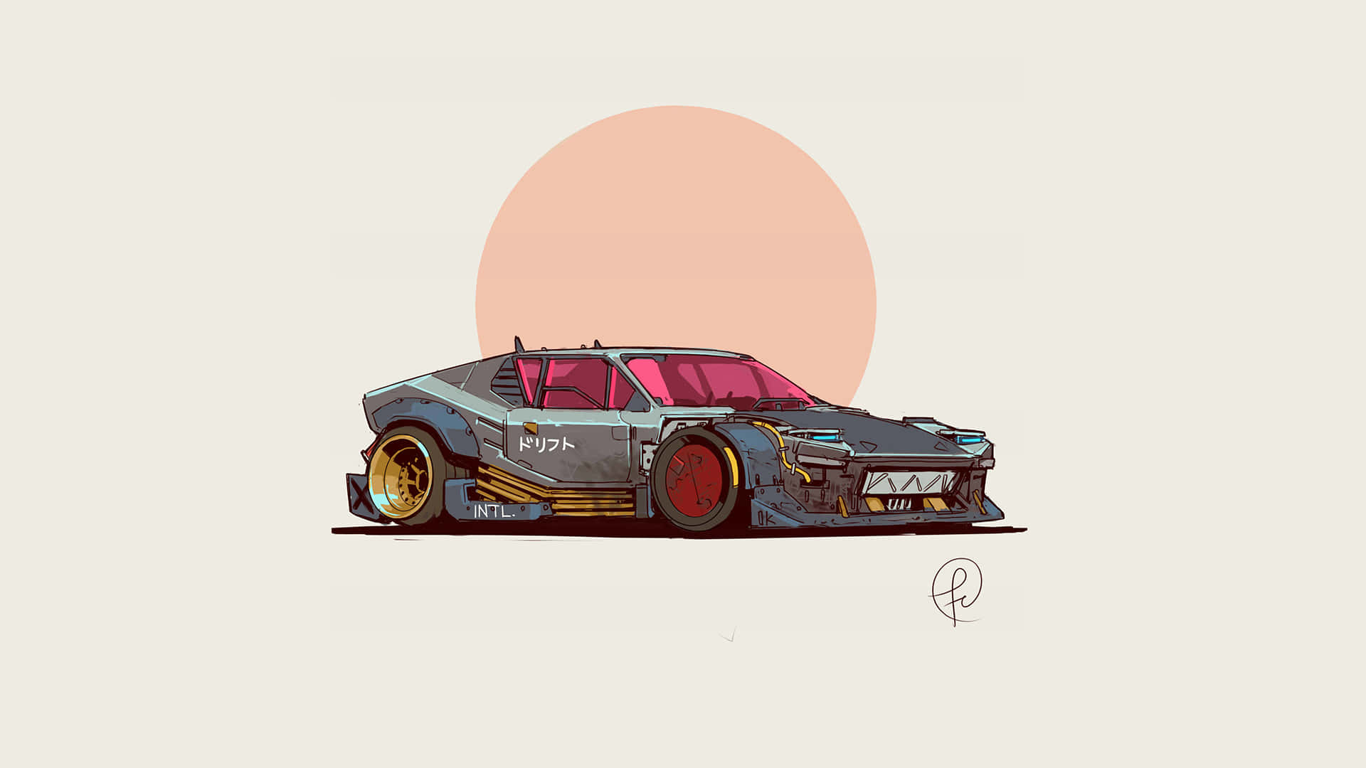 Pantera, 1920 x 1080, gold rims, Full HD Desktop Wallpaper