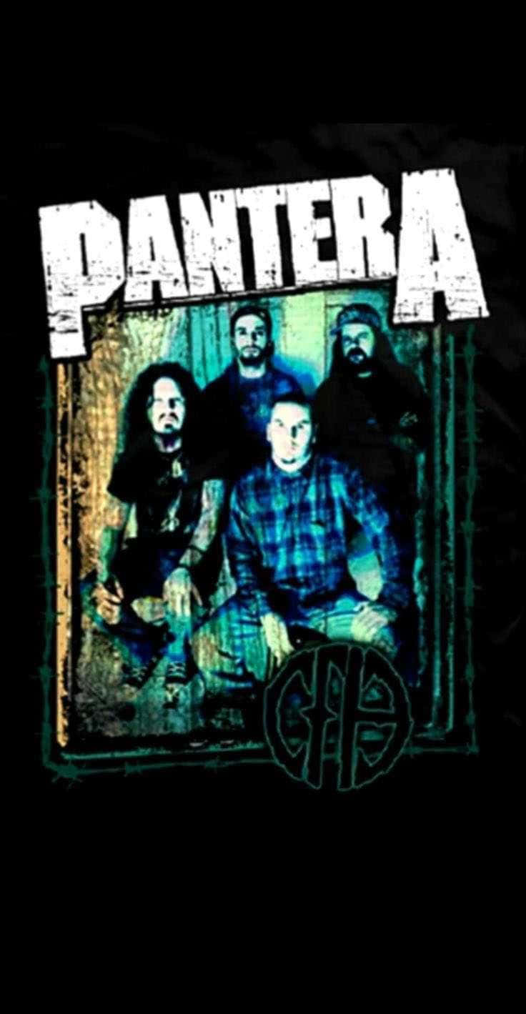 Pantera, black, teal, HD Phone Wallpaper