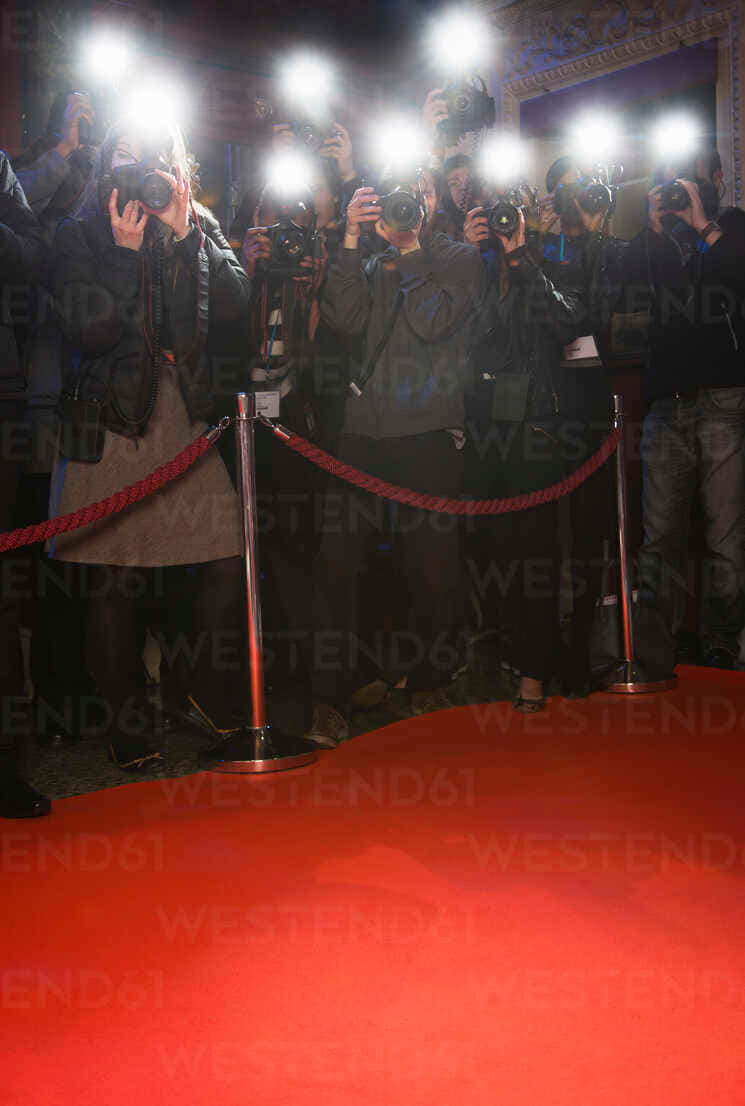 Paparazzi, velvet ropes, vibrant red carpet, SD Phone Wallpaper
