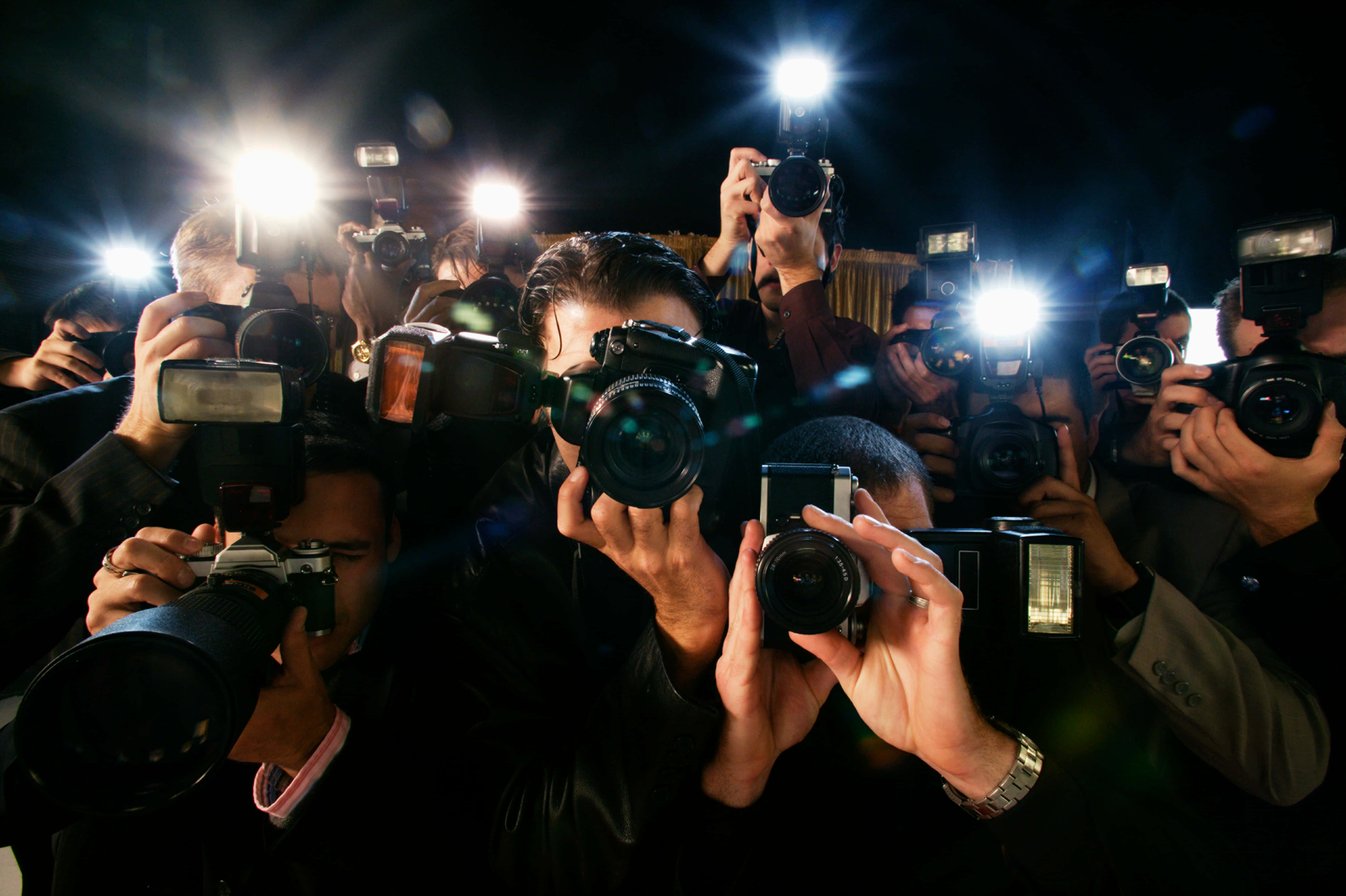 Paparazzi, cameras, flashing cameras, 5K Desktop Wallpaper