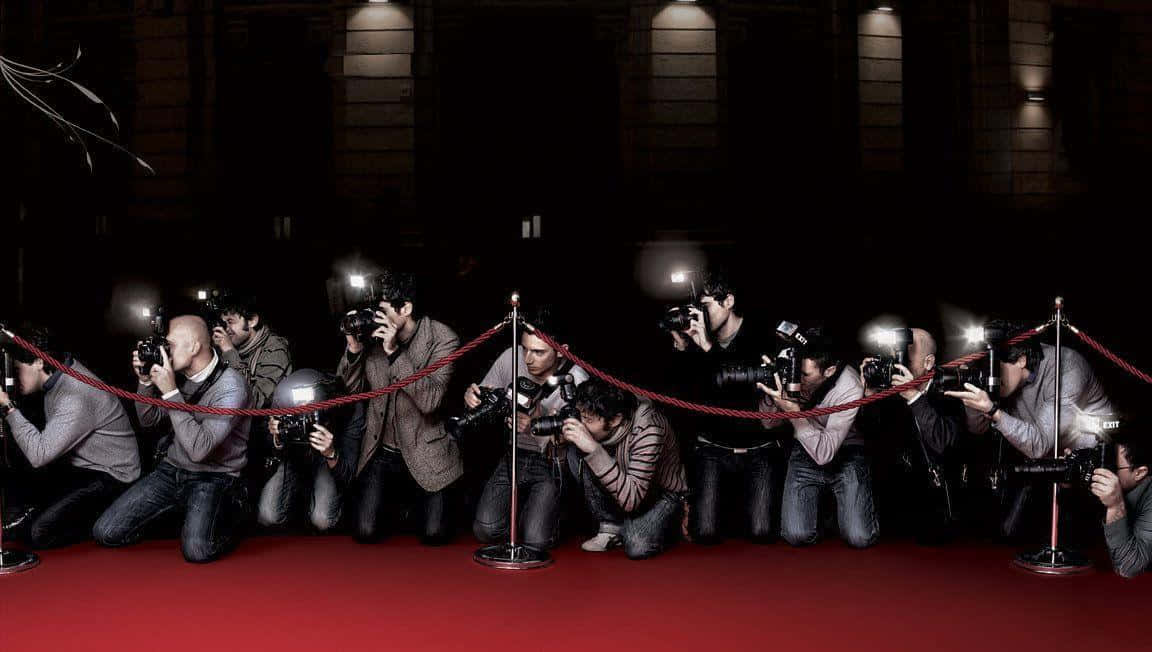 Paparazzi, red carpet, velvet ropes, SD Desktop Wallpaper
