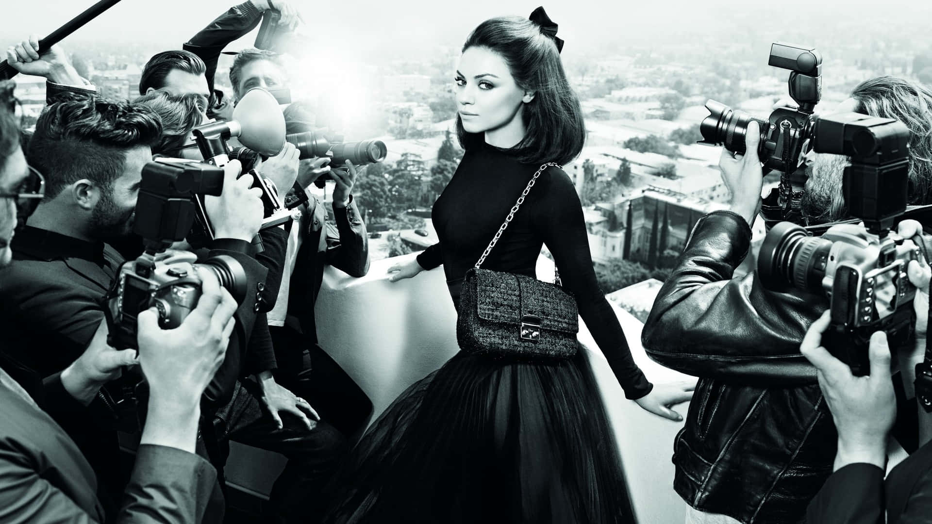Paparazzi, rooftop, photographers, Full HD Desktop Wallpaper