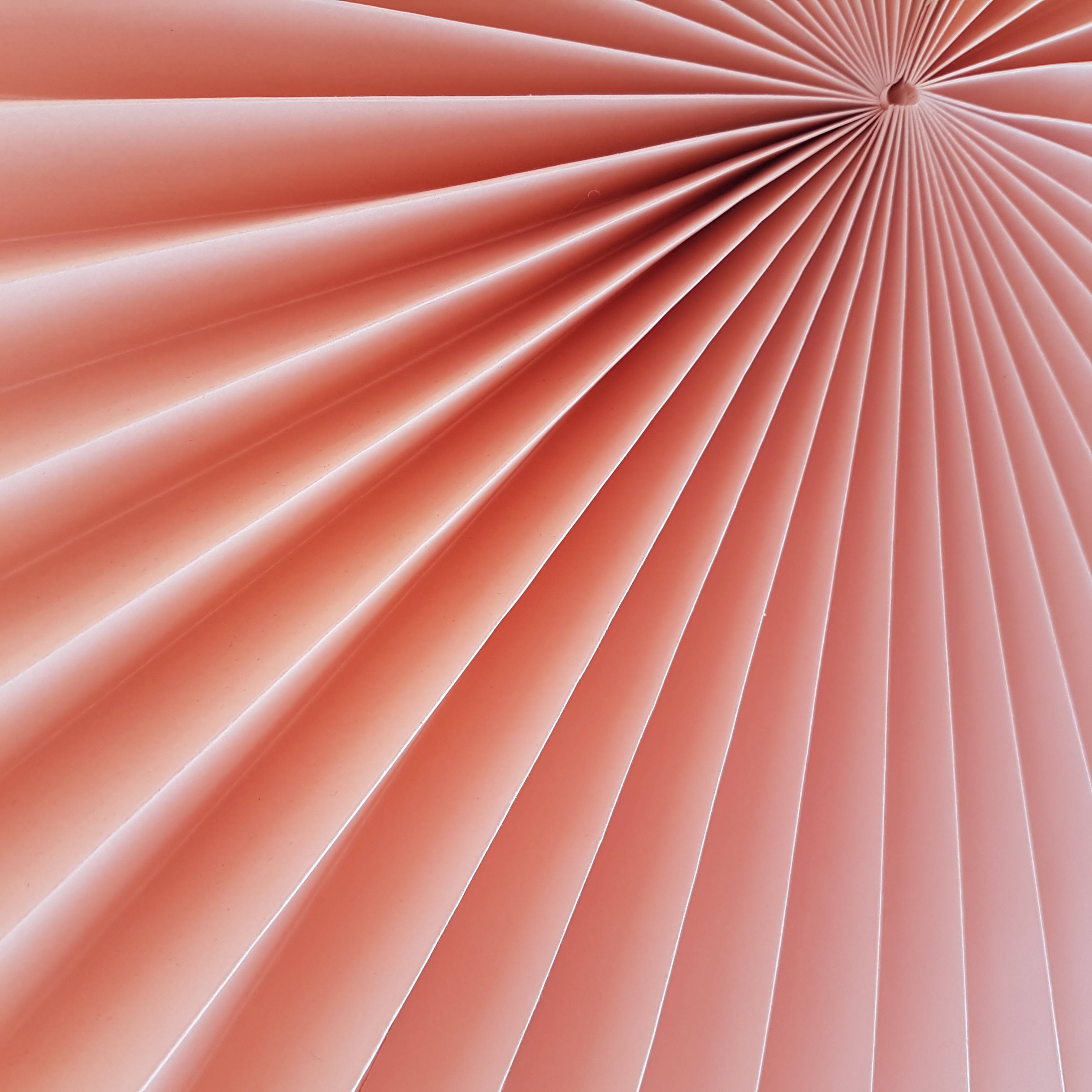 red tunnel folds, peach pleats, geometric pattern, 2K Desktop Wallpaper