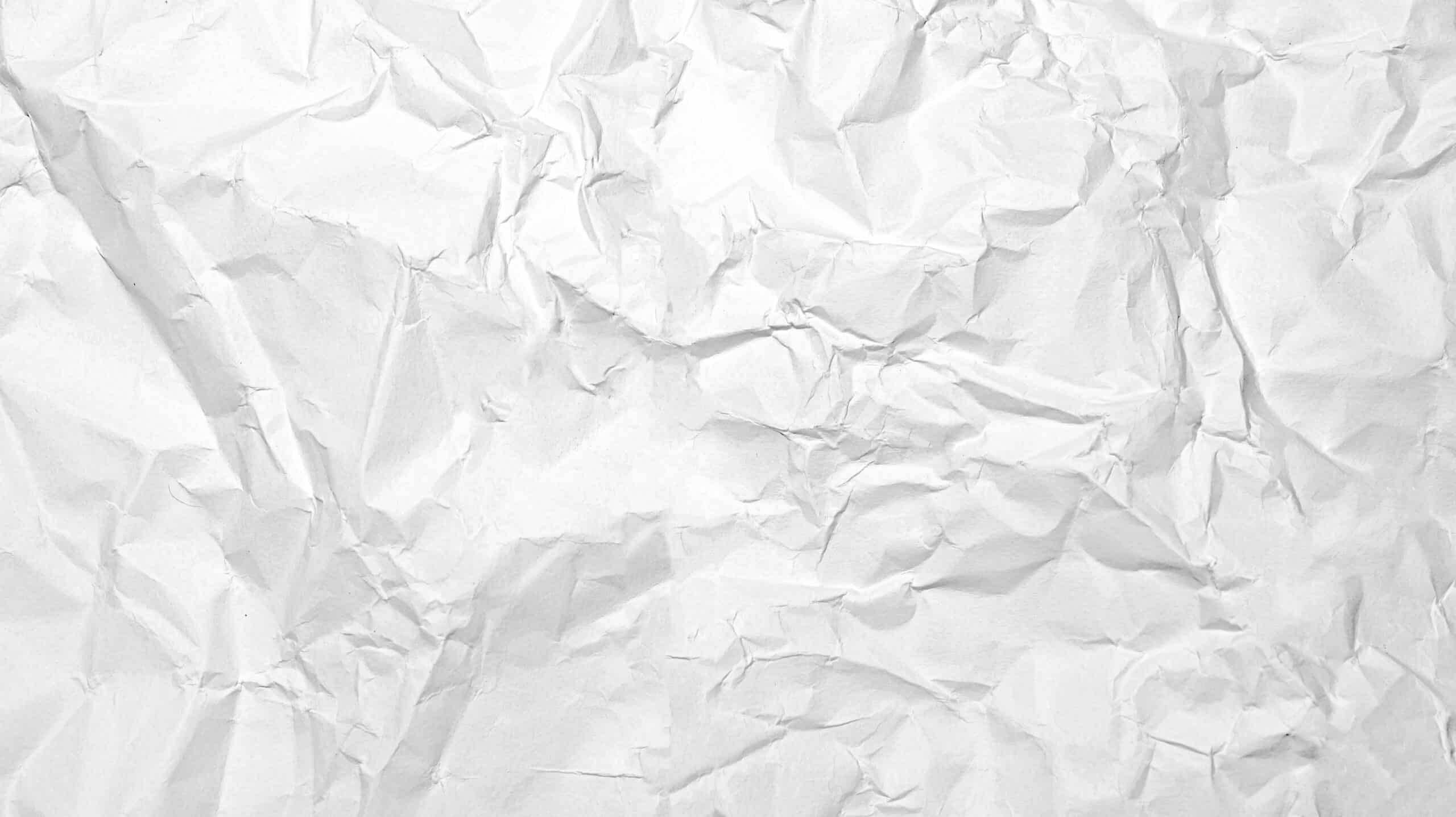 white crumpled paper, textured white crumpled paper, soft shadows, 2K Desktop Wallpaper
